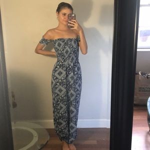 Blue & White Jumpsuit